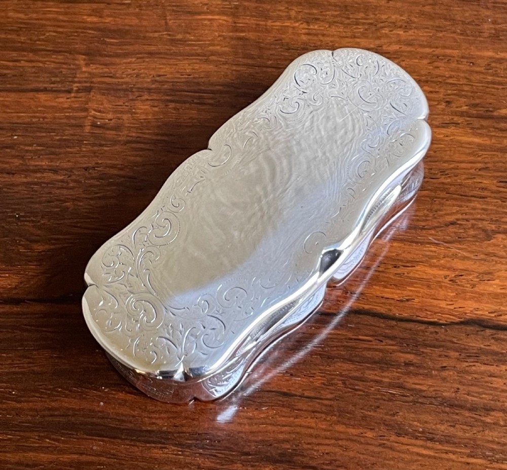 Heavy Victorian Silver Snuff Box, 1897 View II