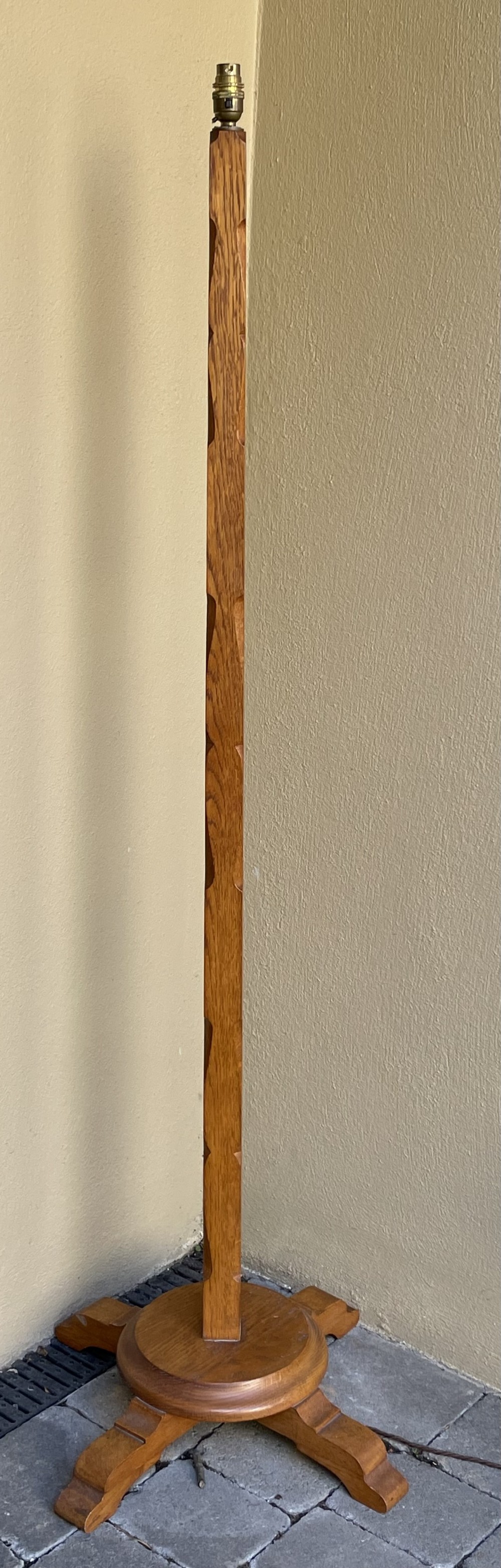 Arts & Crafts Oak Standard Lamp