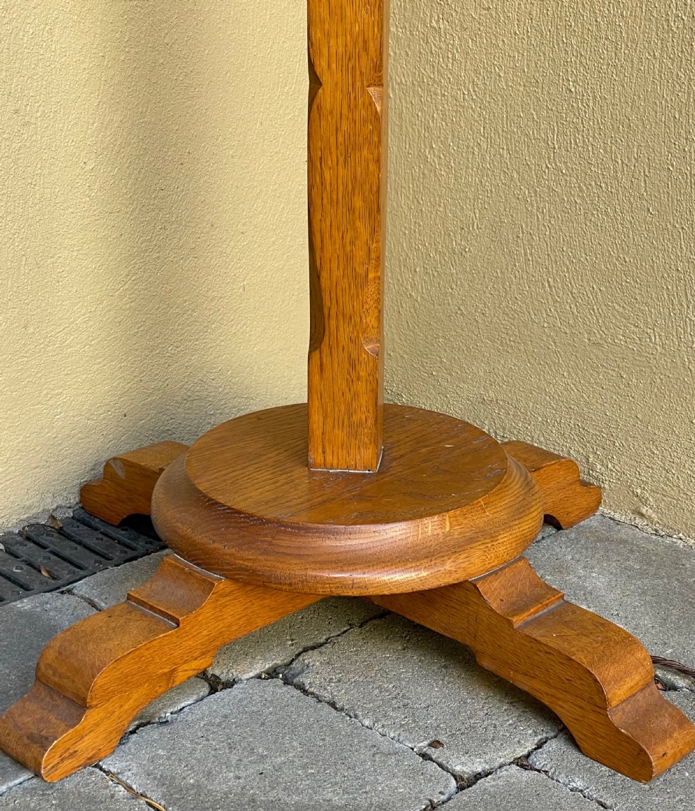 Arts & Crafts Oak Standard Lamp View II