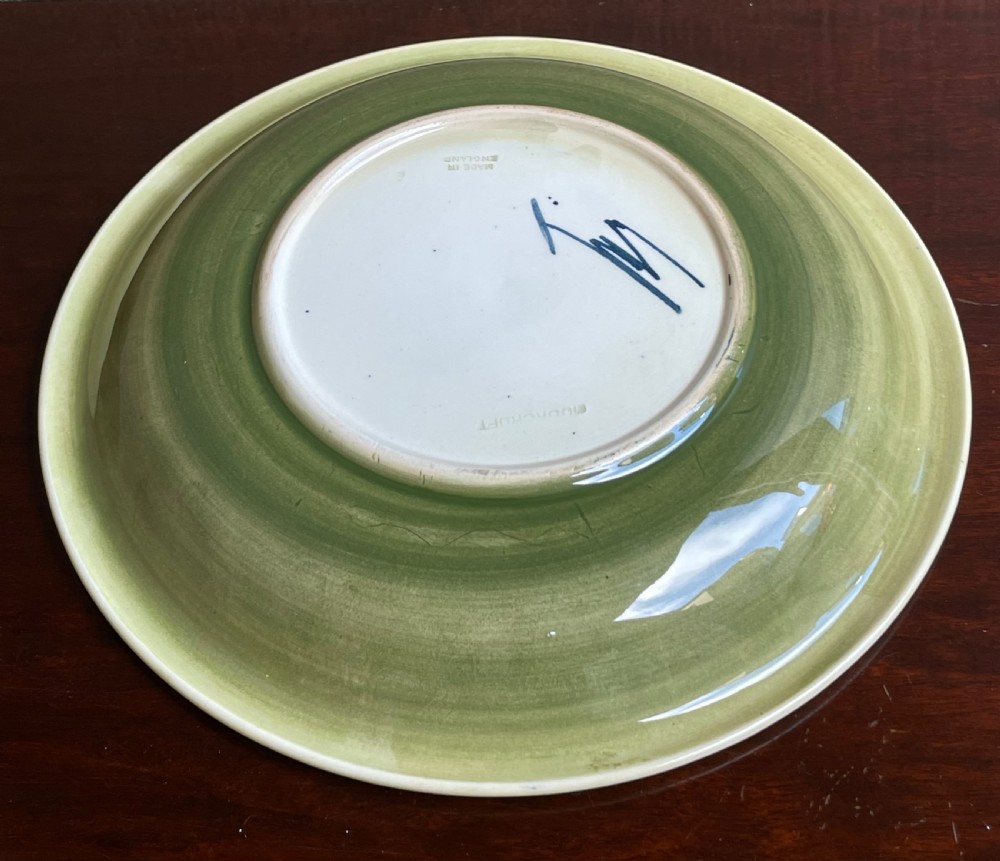 Moorcroft Shallow Bowl in the Orchid Pattern View IV