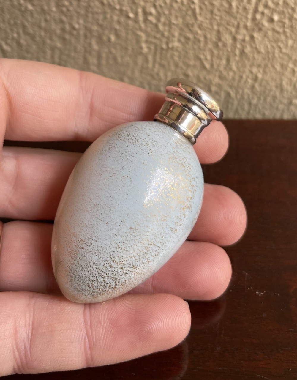 Beautiful Victorian Egg Shaped Scent Bottle, 1887