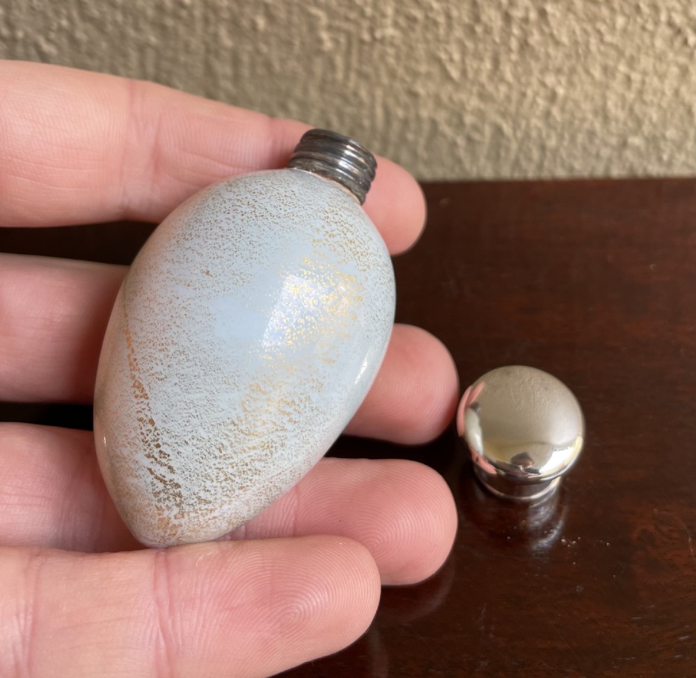 Beautiful Victorian Egg Shaped Scent Bottle, 1887 View IV