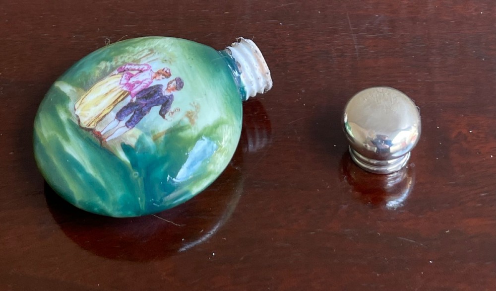 Edwardian Silver Mounted Scent Bottle View IV