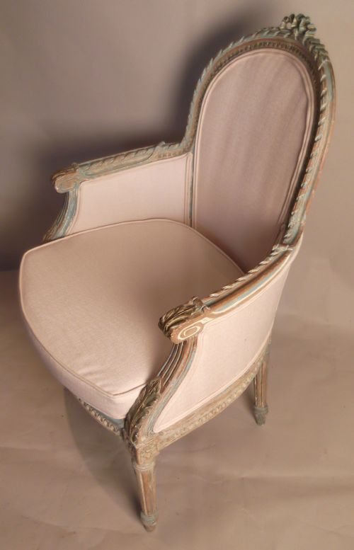 LATE 19TH CENT FRENCH ARM CHAIR - ADDITIONAL PHOTO 1
