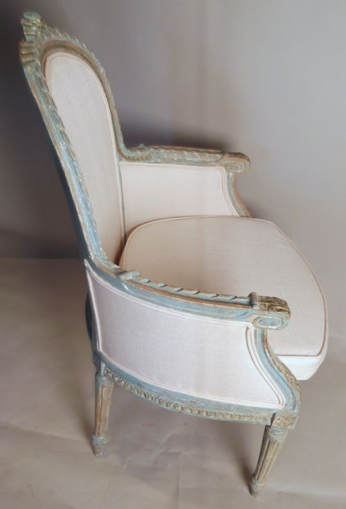 LATE 19TH CENT FRENCH ARM CHAIR - ADDITIONAL PHOTO 2