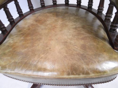 A STUNNING LARGE VICTORIAN DIRECTORS CHAIR - ADDITIONAL PHOTO 6