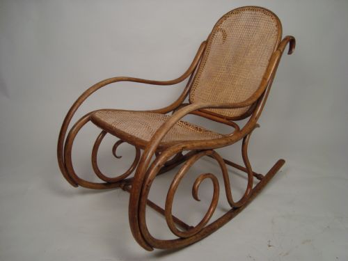 antique cane rocking chair c1920 - CATEGORY: ANTIQUE CHAIRS - DATED 1920