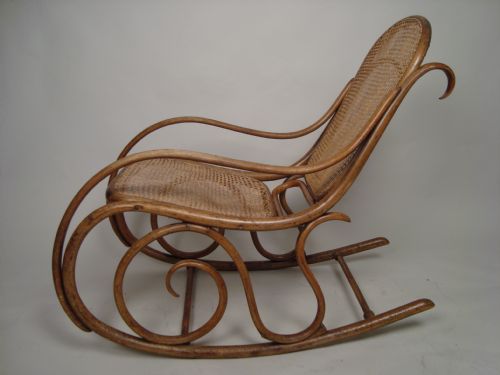 ANTIQUE CANE ROCKING CHAIR C1920 - ADDITIONAL PHOTO 1