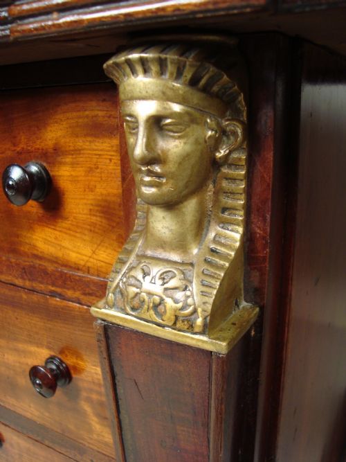 A MAGNIFICENT REGENCY PEDESTAL DESK IN THE MANNER OF 'THOMAS HOPE' - ADDITIONAL PHOTO 4
