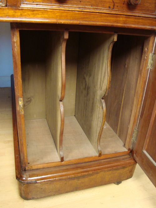 LARGE VICTORIAN DIRECTORS PARTNERS DESK - ADDITIONAL PHOTO 4