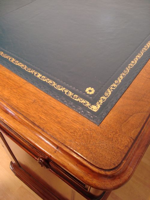 LARGE VICTORIAN DIRECTORS PARTNERS DESK - ADDITIONAL PHOTO 5