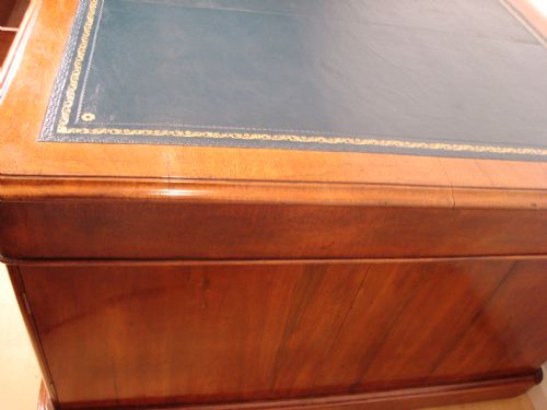 LARGE VICTORIAN DIRECTORS PARTNERS DESK - ADDITIONAL PHOTO 6