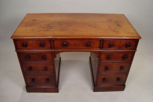 victorian pedestal writing desk - CATEGORY: ANTIQUE DESKS - DATED VICTORIAN