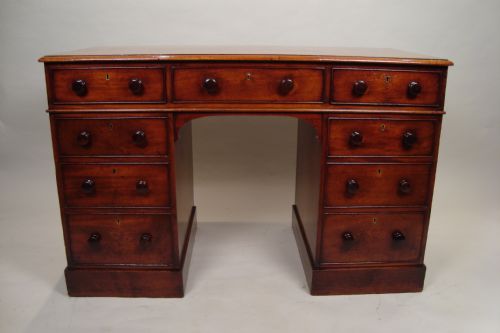 VICTORIAN PEDESTAL WRITING DESK - ADDITIONAL PHOTO 1