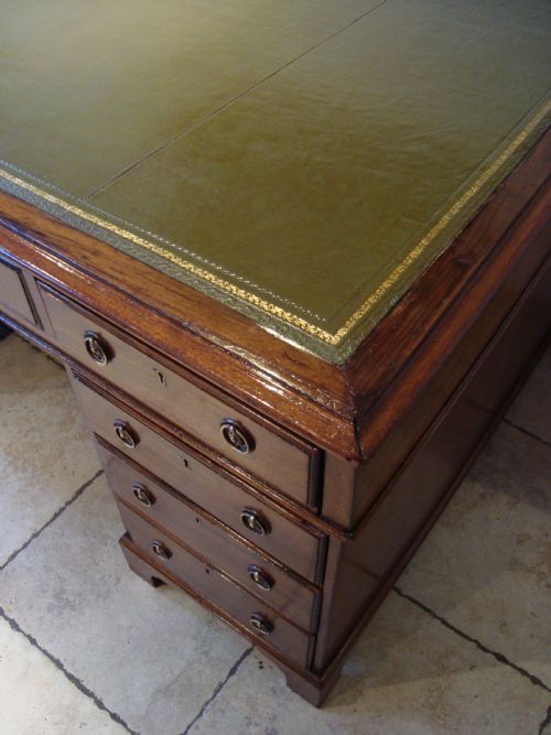 EDWARDIAN LARGE PARTNERS DESK - ADDITIONAL PHOTO 3