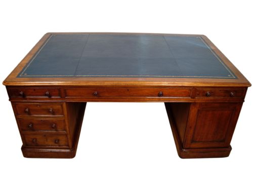 large victorian directors partners desk - CATEGORY: ANTIQUE DESKS - DATED VICTORIAN