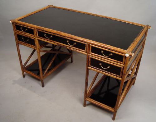 art deco bamboo desk - CATEGORY: ANTIQUE DESKS - DATED 1920