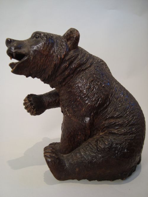 a characterful black forest carved bear - CATEGORY: ANTIQUE MISCELLANEOUS - DATED EDWARDIAN