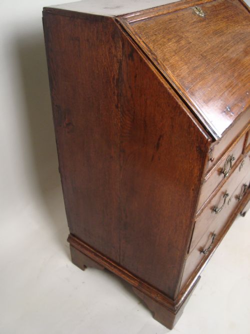 ANTIQUE 18THC OAK BUREAU - ADDITIONAL PHOTO 4