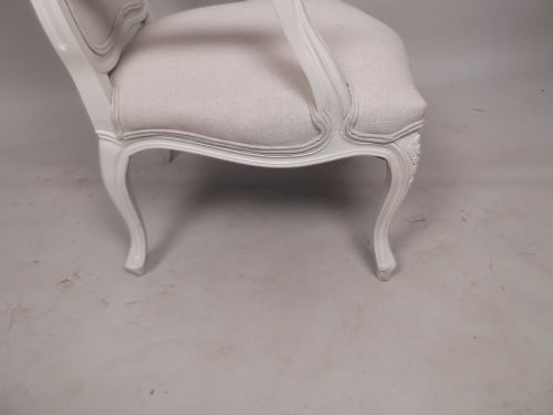 A PAIR OF 19TH CENTURY FRENCH BERGERE CHAIRS - ADDITIONAL PHOTO 5