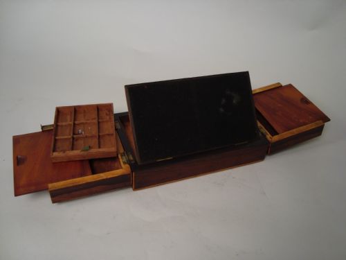 A VICTORIAN ROSEWOOD ART BOX - ADDITIONAL PHOTO 1