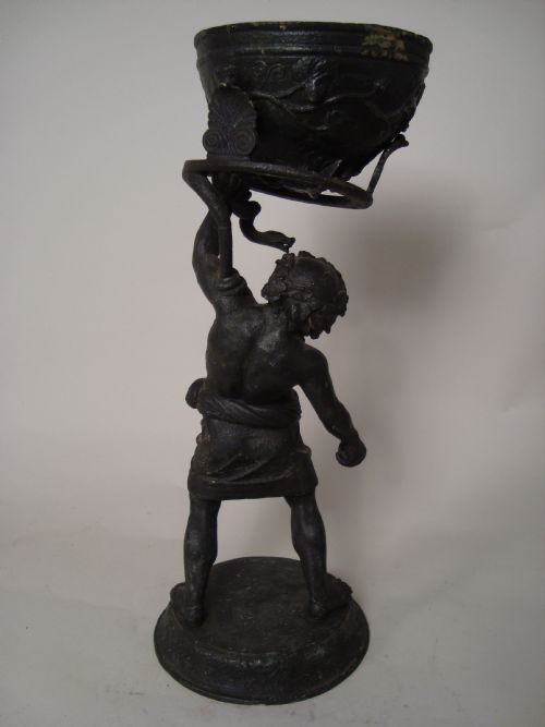 A MAGNIFICENT BLACKENED BRONZE STATUE - ADDITIONAL PHOTO 3