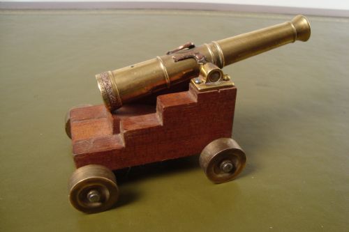 a decorative cannon - CATEGORY: ANTIQUE MISCELLANEOUS - DATED 1930