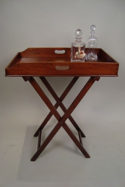 an elegant victorian mahogany butlers tray - CATEGORY: ANTIQUE MISCELLANEOUS - DATED VICTORIAN