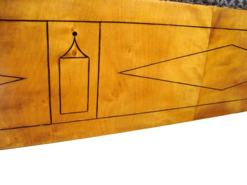 A RARE ART DECO SATIN BIRCH SETTEE - ADDITIONAL PHOTO 8