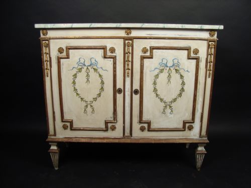 a decorative louis xvi style parcel gilt side cabinet - CATEGORY: ANTIQUE SIDEBOARDS - DATED EDWARDIAN