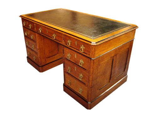 a rare and impressive victorian 'gothic revival' partners desk - CATEGORY: ANTIQUE DESKS - DATED VICTORIAN