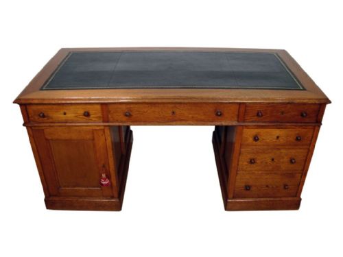 A SUPERIOR QUALITY VICTORIAN OAK ARCHITECTS DESK - ADDITIONAL PHOTO 1