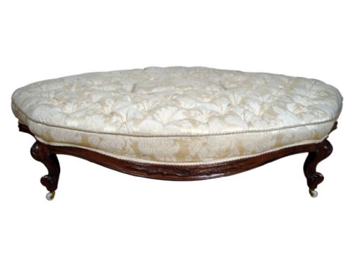 an impressive large victorian rosewood stool - CATEGORY: ANTIQUE STOOLS - DATED VICTORIAN