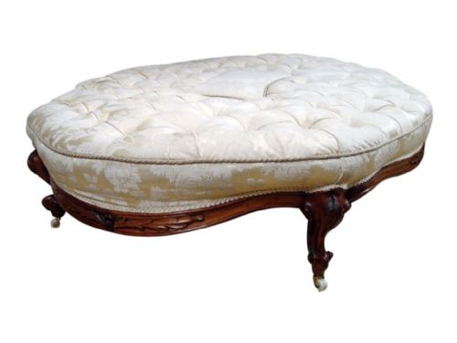 AN IMPRESSIVE LARGE VICTORIAN ROSEWOOD STOOL - ADDITIONAL PHOTO 2