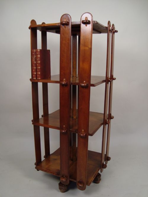 a rare liberty revolving bookcase - CATEGORY: ANTIQUE BOOKCASES - DATED 1920