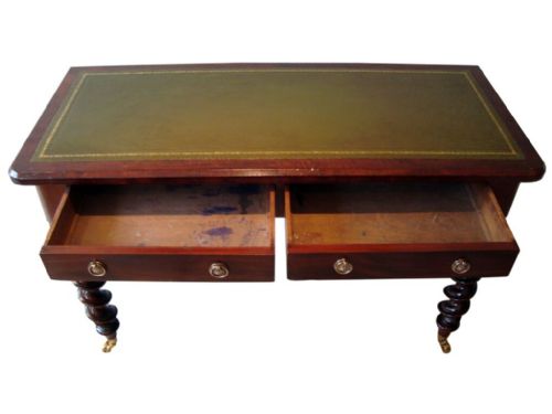 A PRETTY VICTORIAN SIDEWRITING TABLE - ADDITIONAL PHOTO 3