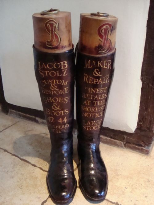 an exceptional pair of decorative 19c riding boots - CATEGORY: ANTIQUE MISCELLANEOUS - DATED VICTORIAN