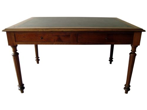 A VERY ATTRACTIVE FRENCH WALNUT WRITING DESK - ADDITIONAL PHOTO 5