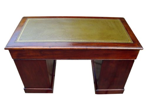 A DELIGHTFUL VICTORIAN PEDESTAL WRITING DESK - ADDITIONAL PHOTO 5