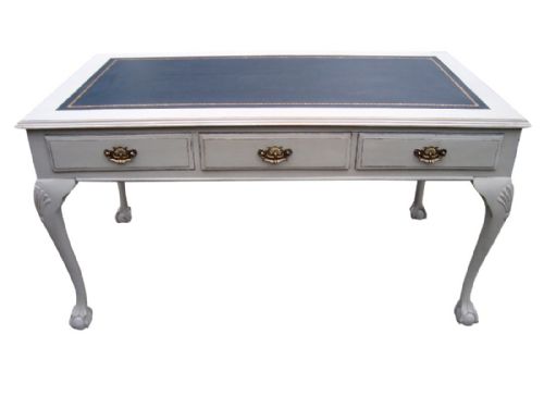 an attractive painted partners writing tabledesk - CATEGORY: ANTIQUE TABLES - DATED 1920