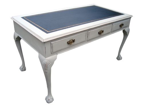 AN ATTRACTIVE PAINTED PARTNERS WRITING TABLEDESK - ADDITIONAL PHOTO 2