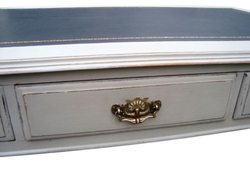 AN ATTRACTIVE PAINTED PARTNERS WRITING TABLEDESK - ADDITIONAL PHOTO 4
