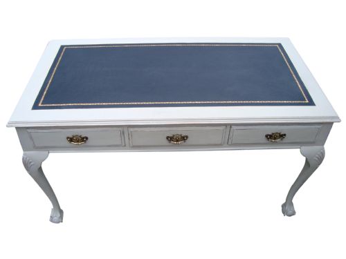 AN ATTRACTIVE PAINTED PARTNERS WRITING TABLEDESK - ADDITIONAL PHOTO 5