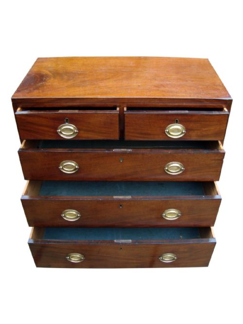 AN ELEGANT REGENCY 'CADDIE TOP' CHEST OF DRAWERS - ADDITIONAL PHOTO 2