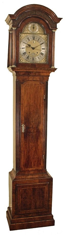 Walnut Longcase Clock by William Stumbels - Totnes