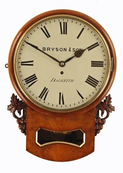 Antique Wall Clock by Bryson & Son - Dalkeith