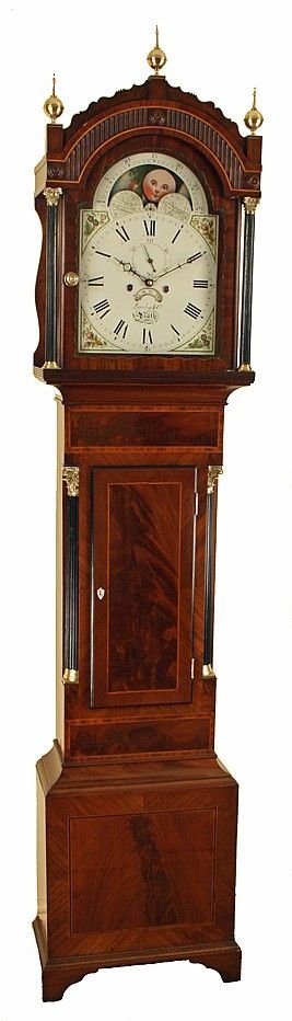 Antique Moonphase Grandfather Clock by Lawley & Co of Bath
