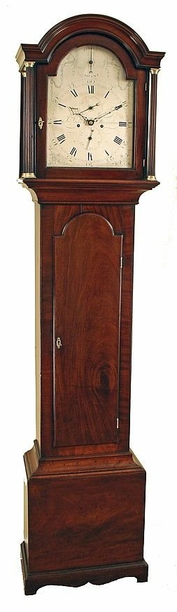 Mahogany Antique Grandfather Clock by John Vidion of Faversham

