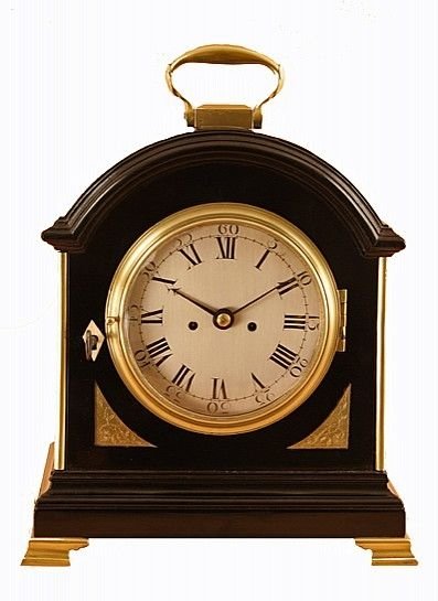Small Ebonised Mantel Clock by George Monro of Edinburgh
