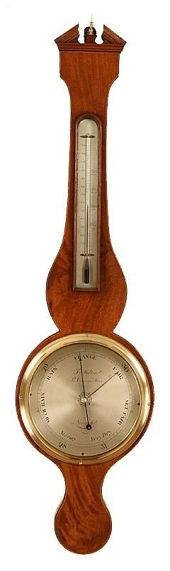 Antique Wheel Barometer by Francis Molton of St. Lawrence Steps, Norwich